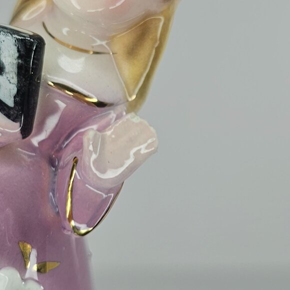 Vintage Josef Originals Church Southern Belle Girl Figurine Bell Book *Chip* - Picture 6 of 8